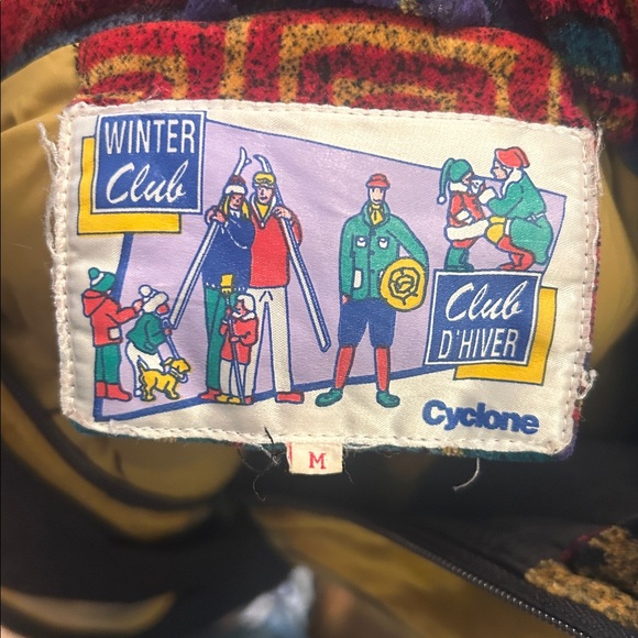 Vintage 80s Down Filled Vibrant Ski Jacket - Picture 8 of 9